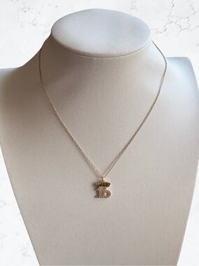 Kelly & Katie Gold Tone Sweet 16' Pendant Necklace